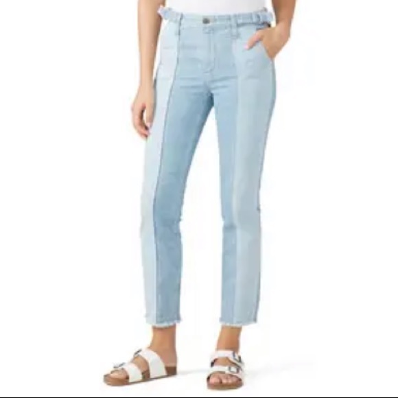 AG Adriano Goldschmied Isabelle two-tone paneled Jeans - Picture 7 of 8